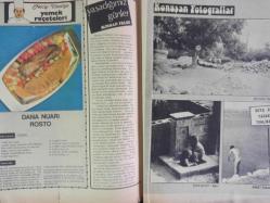 Milliyet Haftalık Aktüalite Sinema Tiyatro Müzik ve Magazin Dergisi - 4 Kasım 1973 - Necip Usta'nın Yemek Reçeteleri - Yaşadığımız Günler - Burhan Felek - Konuşan Fotoğraflar - Mustafa Ünaldı - Ahmet Turangül - İlker Aksoy - Eski Yıldızlar Moda Olunca - Ayşe Songur - Marilyn Monroe - Piyanistlikten Başbakanlığa - Ünlü Sanatçıların Öyküleri - Edip Akbayram - Dostlarına Güveniyor - Lale Akat - Çınar ve Zengin Halk Müziğinden Örnekler Verdiler - Hoş Memo Çizgi Romanı - Üsküdar ve Üsküdarlılara Dair - Şu Bizim Türkiye Turhan Aytul - Leyla Erduran - Yaptıkları Ettikleri Dedikleri - Leyla Erduran - Bir İddia - Bilmece Yüzükler - Marie Curie Hikayesi - Sevsin Cuntürk - Serpil Önder - Cahide Güran - Bengi Şarman - Altan Demirkol - Yılmaz Duru - Emel Sayın fotoğraf ve haberi - Tam Takım Dergi