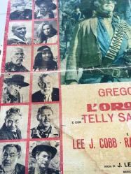 ORİJİNAL WESTERN BEZ SİNEMA AFİŞi - Makkenna'nın Altınları, (L'oro di Mackenna - Mackenna's Gold) 1969, BEZ FİLM AFİŞİ / POSTERİ - BÜYÜK BOY - ORİJİNAL - 65 X 45 cm EBADINDA - Original Turkish Big Size Movie Poster - J. Lee Thompson, Heck Allen, Carl Foreman, Gregory Peck, Omar Sharif, Telly Savalas, Camilla Sparv, Keenan Wynn, Julie Newmar, Ted Cassidy, Lee J. Cobb, Raymond Massey, Burgess Meredith, 	Anthony Quayle, Edward G. Robinson, Eli Wallach, Eduardo Ciannelli, Dick Peabody, Rudy Diaz, Robert Phillips, Shelley Morrison, Robert Porter, David Garfield, Pepe Callahan, Madeleine Taylor Holmes, Duke Hobbie, Victor Jory