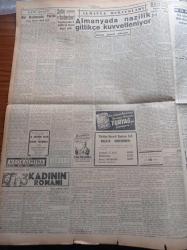 Cumhuriyet Gazetesi - 27 Ocak 1953 - Demirperde Gerisinde Yapılan Büyük Temizlik - Nurcular Hakkında Takibat İcrasına Girişildi - Mercan Arsası Hadisesi Dün Mecliste Görüşüldü - NATO Akdeniz Kuvvetleri Komutanı Amiral Mountbatten Bugün Geliyor - Milliyetçiler Derneği ve Tevfik İleri - İstanbul'da Bir Yılda 3500 Kuduz Vakası - 3 Kadının Romanı Yazan Peride Celal Yazı Dizisi - Mustafa Namık Çankı - Orhan Remzi Yüreğir - Kazım Karabekir'in Hatırası Anıldı - Galatasaray Ve Milli Takımın Kaptanı Muzaffer Tokaç Dün Evlendi - Amerika'nın En Meşhur Savaş Pilotu Edwin Heller Kore'de Kayboldu - Üniversiteli Şairler Günü - Ömür Boyunca Yazan Ernest Hemingway Yazı Dizisi - Fenerbahçe Adaletle Bugün Karşılaşıyor - Kadınlar Celladı Landru Yazı Dizisi - Günün Resimleri - Puro Tuvalet Sabunları - Radyolin Diş Macunu - Türkiye İş Bankası - Çapamarka - Singer Gece Bekçisi Kontrol Saati
