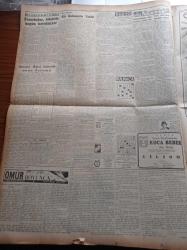 Cumhuriyet Gazetesi - 27 Ocak 1953 - Demirperde Gerisinde Yapılan Büyük Temizlik - Nurcular Hakkında Takibat İcrasına Girişildi - Mercan Arsası Hadisesi Dün Mecliste Görüşüldü - NATO Akdeniz Kuvvetleri Komutanı Amiral Mountbatten Bugün Geliyor - Milliyetçiler Derneği ve Tevfik İleri - İstanbul'da Bir Yılda 3500 Kuduz Vakası - 3 Kadının Romanı Yazan Peride Celal Yazı Dizisi - Mustafa Namık Çankı - Orhan Remzi Yüreğir - Kazım Karabekir'in Hatırası Anıldı - Galatasaray Ve Milli Takımın Kaptanı Muzaffer Tokaç Dün Evlendi - Amerika'nın En Meşhur Savaş Pilotu Edwin Heller Kore'de Kayboldu - Üniversiteli Şairler Günü - Ömür Boyunca Yazan Ernest Hemingway Yazı Dizisi - Fenerbahçe Adaletle Bugün Karşılaşıyor - Kadınlar Celladı Landru Yazı Dizisi - Günün Resimleri - Puro Tuvalet Sabunları - Radyolin Diş Macunu - Türkiye İş Bankası - Çapamarka - Singer Gece Bekçisi Kontrol Saati