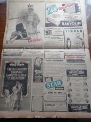 Cumhuriyet Gazetesi - 27 Ocak 1953 - Demirperde Gerisinde Yapılan Büyük Temizlik - Nurcular Hakkında Takibat İcrasına Girişildi - Mercan Arsası Hadisesi Dün Mecliste Görüşüldü - NATO Akdeniz Kuvvetleri Komutanı Amiral Mountbatten Bugün Geliyor - Milliyetçiler Derneği ve Tevfik İleri - İstanbul'da Bir Yılda 3500 Kuduz Vakası - 3 Kadının Romanı Yazan Peride Celal Yazı Dizisi - Mustafa Namık Çankı - Orhan Remzi Yüreğir - Kazım Karabekir'in Hatırası Anıldı - Galatasaray Ve Milli Takımın Kaptanı Muzaffer Tokaç Dün Evlendi - Amerika'nın En Meşhur Savaş Pilotu Edwin Heller Kore'de Kayboldu - Üniversiteli Şairler Günü - Ömür Boyunca Yazan Ernest Hemingway Yazı Dizisi - Fenerbahçe Adaletle Bugün Karşılaşıyor - Kadınlar Celladı Landru Yazı Dizisi - Günün Resimleri - Puro Tuvalet Sabunları - Radyolin Diş Macunu - Türkiye İş Bankası - Çapamarka - Singer Gece Bekçisi Kontrol Saati