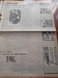 Cumhuriyet Gazetesi - 17 Şubat 1953 - Meclis Bütçe Müzakerelerine Başladı - İsmet İnönü'nün Bütçe Tenkidi Bizzat Başbakan Adnan Menderes Tarafından Da Alkışlandı - Milli Tesanüd Cephesi'nin Büyük Komitesi Toplandı - Ankara İle New York Arasında İlk Telefon Görüşmesi Yapıldı - Türk Yugoslav Yunan Askeri Görüşmeleri - Amerikan Ve Rus Uçakları Arasında Bir Çarpışma - Coğrafya Haftası Başladı - Atlantikte Yelkenle 6000 Mil Yazan Sadun Boro Yazı Dizisi - Üç Kadının Romanı Yazan Peride Celal Yazı Dizisi - Adile Ayda - Bütün Paris Piyanist İdil Biret'ten Bahsediyor - Yunus Nadi Mükâfatı Karikatür Müsabakası - Burhan Felek - Silvana Mangano Anna Filminde - Sümer Sineması - Hale Sineması - Amerika'da Sakatlanan Atletimiz Erdal Barkay'ın Durumu - Mareşal Rundstedt'in İfşaatı Hitler'in Oynadığı Son Kumar - Neyzen Tevfik'in Ölümü Dolayısıyla - Kadınlar Celladı Landru Yazı Dizisi - Geçmişte Büyük Cinayetler - Arı Bisküvileri - Blaupunkt Radyo - Star Traş Bıçakları - Ronson Çakmak