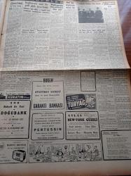 Cumhuriyet Gazetesi - 16 Şubat 1953 - Dini Tedrisata Dair Milli Eğitim Şurasında Tartışmalar - Bütçe Müzakereleri Bugün Mecliste Başlıyor - NATO Sulh Kervanı Sergisi Kuruluyor - Yeni Barem Kanunu Tasarısı - Fenerbahçe Vefa İle 1 1 Berabere Kaldı - İsrail Sovyet Gerginliği - Kore'de İlkbahar Taarruzu - Süveyş'in Tahliyesi İçin Görüşmeler- 3 Kadının Romanı Yazan Peride Celal Yazı Dizisi - Atlantikte Yelkenle 6000 Mil Yazan Sadun Boro Yazı Dizisi - Hüsnü Sadık Durukal - Eski Maliye Bakanı Halil Ayan Vefat Etti- Sabık Kral Faruğun Hayatı Filme Alınıyor - Doğubank - Cennet Yolu Yazan Steinbeck Yazı Dizisi - Şimal Buz Devri Diyarlarının Devesi Ren Geyiği - Kadınlar Celladı Landru Yazı Dizisi - Fransız Rejisörlerine Göre Türk Sahnesi - Vog Bali Çorapları - Nefis Arı Bisküvileri - Star Radyoları - Kuzuluk Maden Suyu Ve Sodaları