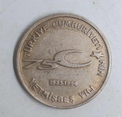TC 100.000 Lira Cumhuriyetin 75. Yılı 1999 hatıra para