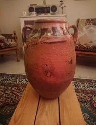 su testisi, toprak testi, anfora, Küp, seramik Su Testisi - 1985-86, Bilecik - Pazaryeri yukseklik 40cm En 25cm ağız çapı 12cm  bozcaarmut tarafindan, 40 yildan fazla. kucuk bi kılcal çatlak var ama akıtma yok