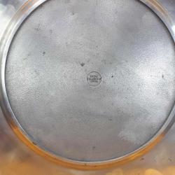 VINTAGE ROYAL SELANGOR PEWTER MALAYSIA 3 BOYUTLU KABARTMA DESENLİ METAL DUVAR TABAĞI