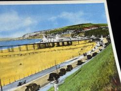 İngiltere Marimex British Made Promenade & Pier, Colwyn Bay postcard (Marimex Ltd. No. CB.605) 1950s