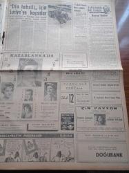 Milliyet Gazetesi - 18 Mart 1961 - Cemal Gürsel Dün Kardeşlik Haftasını Radyoda Açtı - Bugün Şeker Bayramı - Yüksek Adalet Divanı Başsavcısı Ömer Altay Egesel Avukatlara İzmir'de Cevap Verdi - Kerkük'te 3 Türk'ün Öldürülmesi Hadisesi Tel'in Edildi - Çare Teşkilatı 350 Kişilik Yetimhane Kuracak - Amerikalılar Türk Albayı Mehmet Şengel'e Madalya Taktı - Zeki Müren Kazablanka'da - Behiye Aksoy Maksim'de - Haftanın Filmleri - Çetin Altan Köşe Yazısı - Neşe Karaböcek - Sevim Tanürek - Doğubank - Abdülcanbaz'ın Maceraları Çizen Turhan Selçuk - Din Tahsili İçin Suriye'ye Kaçanlar - Walt Disney - Yeni Fas Kralı Hasan Bekarlığa Veda Ediyor - Otomobil Kralı Eric Peugeot'yu Kaçıran Şebeke Nasıl Yakalandı - Nuh'un Ankara Makarnası -Kazova Fabrikası - İstanbul Hilton Gecesi - Fenerbahçe Karagümrük Bugün Karşılaşıyor - Galatasaray Ve Beşiktaş Büyük Maçı Bekliyor - Fenerbahçeli Basketbolcu Tuncer Kabaner Müsabakalardan Men Edildi