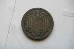 ÇOK NADİR 1 bir una peseta 1947 İspanya İspanyol madeni parası General Franco parası      Madeni Para      (ANTİK KOLİ 13