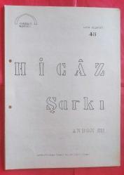 Nota: Hicaz Şarkı (Andon Efendi)