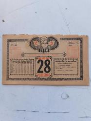 28 ŞUBAT 1980 takvim yaprağı doğum günü hediyesi ( DELİKLİ RAF )