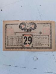 Efemera - 29 ŞUBAT 1980 takvim yaprağı doğum günü hediyesi ( DELİKLİ RAF ) - kitantik - kitaLog