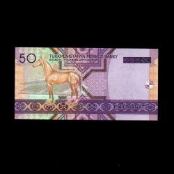TÜRKMENİSTAN (2005) - 50 Manat (ÇİL 10/10) 