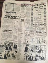 HÜRRİYET GAZETESİ 24 HAZİRAN  1966 YIL :19 SAYI : 6519----Korkunç  cinayet  dört torun ile  yaşlı nine  diri diri yakıldı ----Demirel benim  sözüm senettir ---  Ferruh   Bozbeyli  ,Meclisten  çıkan  kanunları  imzalayıp  başkan  Sunay 'a  yollayacak ---Meteliksiz  turist  200 gram saçına 150 lira  aldı --- Alman ordusunu biz giydireceğiz -- Kızıl  diplomata gizli   vesika satan  bir casus  yakalandı ---Ankaralı  bir doktor  üç milyon liraya turistik   tesis  yaptırdık ---İstanbul 'un  su derdi  zam ile  halledilemez---Su  borularını  yenilemek için 100 milyon liraya ihtiyaç var----Türk  gülyağında Bulgar markası --7.  etabı  Bulgar  Kotev  Kazandı  : Çalışkan  , birincili   az farkla   kaybetti --İkinci Türkiye ligine  başka  takım  alınmıyor ----İtalya ,Arjantin 'i  Farklı Yendi ---70  yaşındaki   büyükanne  50 yıldır   balık ağı örüyor --- Hastalıklarını  bir kaç  yıl öncesinden haber veren  alet  İstanbul 'a geldi ----