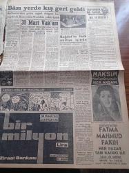 Milliyet Gazetesi - 31 Mart 1961 - 2. Cumhuriyetin Temel Taşı Anayasanın Müzakeresi Başladı - 147'ler Üyesi Heyeti Dün Milli Birlik Komitesi Üyeleri İle Görüştüler - CHP Genel Başkanı İsmet İnönü - Başkan Cemal Gürsel Milletimiz İçin Mutlu Olmasını Dilerim Dedi - CHP Meclisi İle Cumhuriyetçi Köylü Millet Partisi İdare Kurulu Toplanıyor - Güney Doğu Valileri Toplantısı Dün Bitti - 31 Mart Vakası - Refik Erduran Tiyatro Yazısı - Bulvar Tiyatrosu - Kızılay Mendil Kampanyasına Sinema Artistleri de Katılacak - Altan Erbulak - Metin Serezli - İzzet Günay - Haldun Dormen - Eşref Kolçak - Genco Erkal - Türkan Şoray - Öztürk Serengil - Abdülcanbaz'ın Maceraları Çizen Turhan Selçuk - Şarkın Büyük Ses Yıldızı Fatma Mahmud Fakih Maksim Salonlarında - Hayır Doktor Hayır Yazan Margueritte Lees Yazı Dizisi - Fenerbahçe Avrupa'nın Takımları İle Boy Ölçüşebilir - Samim Uygur Galatasaray'da