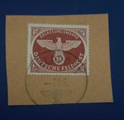 1942 Adolf Hitler Dönemi Gama haçlı Berlin Damgalı pul