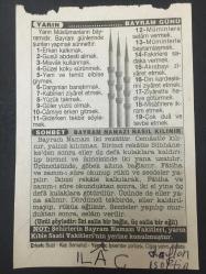 10 ŞUBAT 2003-TAKVİM YAPRAĞI-DOĞUM GÜNÜ HEDİYESİ-TÜRKİYE GAZETESİ TAKVİMİ,2 ABDULHAMİTİN VEFATI 1918,ENVER ÖREN İN DOĞUMU,1939,İHLAS VAKFININ KURULUŞU, BAYRAM NAMAZI NASIL KILINIR1975