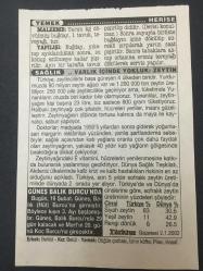 19 ŞUBAT 2003-TAKVİM YAPRAĞI-DOĞUM GÜNÜ HEDİYESİ-TÜRKİYE GAZETESİ TAKVİMİ,İBRAHİM BİN EDHEM HAZRETLERİ NİN VEFATI,779,YARDIM SEVENLER HAFTASI,HERİSE,VARLIK YOKLUK İÇİNDE YOKLUK ZEYTİN