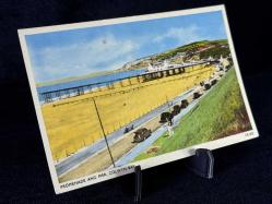 İngiltere Marimex British Made Promenade & Pier, Colwyn Bay postcard (Marimex Ltd. No. CB.605) 1950s