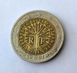 2 EURO MADENİ PARA 2001 Yılı (Resimdeki Ürün Gönderilecektir) (78)