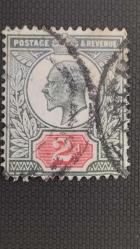 ERKEN DÖNEM-  1902 YILI İNGİLTERE KRAL VII EDWARDS 123 YILLIK TARİH  DAMGALI ŞARNİYERSİZ