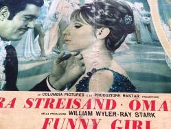 ORİJİNAL BEZ SİNEMA AFİŞİ - Komik Kız, (Funny Girl) 1968, BEZ FİLM AFİŞİ / POSTERİ - BÜYÜK BOY - ORİJİNAL - 66 X 46 cm EBADINDA - Original Turkish Big Size Movie Poster - William Wyler, Isobel Lennart, Barbra Streisand, Omar Sharif, Kay Medford, Anne Francis, Walter Pidgeon, Lee Allen, Mae Questel, Gerald Mohr, Frank Faylen, Mittie Lawrence, Gertrude Flynn, Penny Santon, John Harmon, Thordis Brandt, Bettina Brenna, Virginia Ann Ford, Alena Johnston, Karen Stride, Mary Jane Mangler, Inga Neilsen, Sharon Vaughn