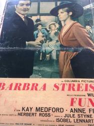 ORİJİNAL BEZ SİNEMA AFİŞİ - Komik Kız, (Funny Girl) 1968, BEZ FİLM AFİŞİ / POSTERİ - BÜYÜK BOY - ORİJİNAL - 66 X 46 cm EBADINDA - Original Turkish Big Size Movie Poster - William Wyler, Isobel Lennart, Barbra Streisand, Omar Sharif, Kay Medford, Anne Francis, Walter Pidgeon, Lee Allen, Mae Questel, Gerald Mohr, Frank Faylen, Mittie Lawrence, Gertrude Flynn, Penny Santon, John Harmon, Thordis Brandt, Bettina Brenna, Virginia Ann Ford, Alena Johnston, Karen Stride, Mary Jane Mangler, Inga Neilsen, Sharon Vaughn