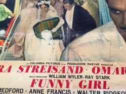 ORİJİNAL BEZ SİNEMA AFİŞİ - Komik Kız, (Funny Girl) 1968, BEZ FİLM AFİŞİ / POSTERİ - BÜYÜK BOY - ORİJİNAL - 66 X 46 cm EBADINDA - Original Turkish Big Size Movie Poster - William Wyler, Isobel Lennart, Barbra Streisand, Omar Sharif, Kay Medford, Anne Francis, Walter Pidgeon, Lee Allen, Mae Questel, Gerald Mohr, Frank Faylen, Mittie Lawrence, Gertrude Flynn, Penny Santon, John Harmon, Thordis Brandt, Bettina Brenna, Virginia Ann Ford, Alena Johnston, Karen Stride, Mary Jane Mangler, Inga Neilsen, Sharon Vaughn