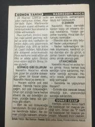 22  HAZİRAN TAKVİM YAPRAĞI-DOĞUM GÜNÜ HEDİYESİ-TÜRKİYE GAZETESİ TAKVİMİ,NASRETTİN HOCANIN VEFATI 1284,ERZURUMLU İBRAHİM HAKKI HAZRETLERİNİN VEFATI,1780,NASRETTİN HOCA