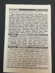 16 TEMMUZ 2003-TAKVİM YAPRAĞI-DOĞUM GÜNÜ HEDİYESİ-TÜRKİYE GAZETESİ TAKVİMİ,DÜNYA KIBLE GÜNÜ,RAUF ORBAYIN VEFATI 1964,BİR VASİYET