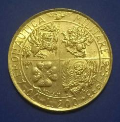 İtalya Askeri Havacılığın 70 Yıldönümü 200 Lire 1993 R