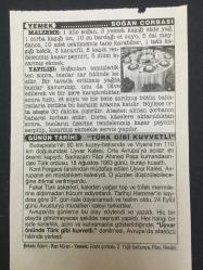 24 EYLÜL 2003-TAKVİM YAPRAĞI-DOĞUM GÜNÜ HEDİYESİ-TÜRKİYE GAZETESİ TAKVİMİ,UYVAR KALESİNİN FETHİ,1663,HARP OKULUNUN İSTANBULDAN ANKARAYA NAKLİ,1936,SOĞAN ÇORBASI