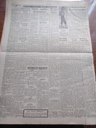 Yeni Ulus Gazetesi - 26 Aralık 1953 - Memurlara Ait Tahsisat Tasarısı Meclisten Çıktı - CHP Malları Hakkındaki Kanuna Dair Bir Fransız Gazetesinde Çıkan Yazı - Hüseyin Cahit Yalçın - Osmanlı Bankasındaki CHP Hesabı -  Valerie Carton Nihayet Muradına Erdi - Millet Partisi Davası - Beşiktaş Bugün Demirspor Takımı İle Karşılaşıyor - Namık Zeki Aral - Kayıplar Adası Yazan F. Meson - Cüneyt Gökçer Ve Serap Sezer Karadavut'un Bir Sahnesinde - Tiyatro Perili Değirmen Yazan Lütfi Ay - Altıkulaç Köprüsü Pek Harap Bir Halde - Güzellik Müsabakalarının İçyüzü Yazı Dizisi - Eşsiz Ses Sanatkarı Mualla Aracı - Sana Margarin - Hindistan Başbakanı Nehru'nun Pakistan'a İhtarı - Kazablanka Çarşısında Suikast - Millet Partisi Davası - Cemiyet Hayatı - Fenerbahçe'nin İki Ecnebi Futbolcusu Glazer Ve Carapatis