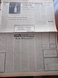 Ulus Gazetesi - 23 Mart 1957 - CHP Meclisi Dün Toplandı - Adalet Bakanı Hüseyin Avni Göktürk 4 Hakimi Daha Emekliye Ayırdı - Ortadoğu'ya Yapılacak Yardım Mali Olmaktan Ziyade Siyasi Garantidir -  Amerika Bağdat Paktının Askerî Komitesine Girecek - Kasım Gülek'in Trafik Kazası Duruşması - Batı Almanya Savunma Bakanı Josef Straüss Bugün Geliyor - Hüseyin Cahit Yalçın - Osman K. Akol - Devlet Kuşu Yazan Orhan Kemal Yazı Dizisi - Sümerbank İşçilerinin Kongresi Geri Bırakıldı - Cinsel Ruhsal Sosyal Hayatımız - Suriye'de Dün De Kanlı Olaylar Oldu - Yakup Kadri Karaosmanoğlu - İstanbul'dan Ramazan Hazırlığı - Bir Gerçek Sanatçı Şarlo Charlie Chaplin - Ankara Makarnası - Türkiye Voleybol Şampiyonasında Hilalspor Mağlup Kale Karardı Galip - Yolspor - Türkiye Kros Şampiyonası