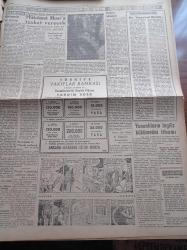 Ulus Gazetesi - 29 Nisan 1956 - Kıbrıs'taki Hadiseler Dolayısıyla Yunanlıların İngiliz Hükümetine İthamı - At Yarışları Bugün Başlıyor - 6 7 Eylülle İlgili Danıştay Kararı - Eski Ankara Savcısı Devlet Bakanı Cemil Bengü Muhalefete Çatmaya Başladı - Dün Davis Kupası Maçında Elendik - CHP Genel Sekreteri Kasım Gülek'in Duruşması - Japon İmparatoru Majeste Hirohito'nun 55. Doğum Yıldönümü - Hüseyin Cahit Yalçın - Başbakan Adnan Menderes Ankara'da - Ata Germen - Büyük İnkilapçı Ve Diplomat Atatürk - Yedi Kızlar Yazan Georges Simenon Çeviren Nurullah Ataç - Adnan Menderes'in Tahran Konuşmasını Dolayısıyla Hükümet Mısır'a İzahat Verecek - Ulus Pazar İlavesi - Şöhretli Boksörlerden Carpantier Evlendi - Mizahi Fıkralar - Tıbbi Konular Kuduz - Hicret Canbazoğlu - Hollywood'un En Popüler Yıldızı Doris Day'dir - Mezar Kitabesi Hikaye - Karikatürcünün Şakaları - Kale Nakliyat Birliği