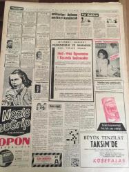 HÜRRİYET GAZETESİ 16 EKİM  YIL :18 SAYI :6 P273----Bölükbaşı  Millete  Küstü ---Demirel  Neyin intikamı  kimden alınacak --Petrol  davasında  CHP  samimi  değil ----Rumlar , Kıbrıs 'ta  hücuma başladı --İntiharla  önleme  merkezi  kurulacak ---Fransız  kadınları  gönüllü  casus  oldu --Beykoz  -Feriköy  İst .Spor  -Vefa ---Polonya İskoçya  'yı  2-1  yendi ---Göztepe maçı  için  , eksik  kadrolu   Fenerbahçe  bugün  İzmir  'e  gidiyor --Atletizm  milli  takım  tesbit  edildi --Almanya  , Hindistan  , Amerika  Filmi  satın  almak  istediler ---Hanife Gümüşpala  Demirel 'i   tebrik etti --- Rumlar  , Kıbrıs ta  hücuma   başladı  -- Barajlar kralı  iktidarda---