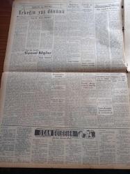 Ulus Gazetesi - 10  Nisan 1950 - Cumhuriyet Halk Partisi Adaylarının Yüzde Yetmişi Belli Oldu - Cumhurbaşkanı İsmet İnönü Dün Ankara Ve Malatya'dan Aday Seçildi - Başbakan Şemsettin Günaltay Hareket Etti - Yıl Sonunda 18 Bin Kilometrelik Mükemmel Yolumuz Olacak - General MacArthur'dan Türkiye'ye Selam - Uçan Gölgeler Yazan Server Bedi Yazı Dizisi - Hasanoğlan Köy Enstitüsündeki Tören - Feridun Osman Menteşeoğlu - Basketbolda Türkiye Birinci Oldu - Ertuğrul Gazi'nin Türbesi Açıldı - Mimar Sinan'ı Anma Töreni - Beyaz Saray Tamir Ediliyor - Yankee Paşa Yazan Edison Marshall - Sefiller Filmi - Lüküs Hayat Park Ve Sus Sinemalarında - Hazım Körmükçü - Milli Eğitim Maçlarında Dünkü Neticeler - Beşiktaş Altay'ı Yendi - Maraton Koşusu İzmir'de Yapıldı - İzmir At Yarışları Neticeleri