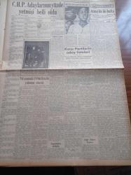 Ulus Gazetesi - 10  Nisan 1950 - Cumhuriyet Halk Partisi Adaylarının Yüzde Yetmişi Belli Oldu - Cumhurbaşkanı İsmet İnönü Dün Ankara Ve Malatya'dan Aday Seçildi - Başbakan Şemsettin Günaltay Hareket Etti - Yıl Sonunda 18 Bin Kilometrelik Mükemmel Yolumuz Olacak - General MacArthur'dan Türkiye'ye Selam - Uçan Gölgeler Yazan Server Bedi Yazı Dizisi - Hasanoğlan Köy Enstitüsündeki Tören - Feridun Osman Menteşeoğlu - Basketbolda Türkiye Birinci Oldu - Ertuğrul Gazi'nin Türbesi Açıldı - Mimar Sinan'ı Anma Töreni - Beyaz Saray Tamir Ediliyor - Yankee Paşa Yazan Edison Marshall - Sefiller Filmi - Lüküs Hayat Park Ve Sus Sinemalarında - Hazım Körmükçü - Milli Eğitim Maçlarında Dünkü Neticeler - Beşiktaş Altay'ı Yendi - Maraton Koşusu İzmir'de Yapıldı - İzmir At Yarışları Neticeleri