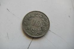 İsviçre 10 Rappen, 1962     Madeni Para      (ANTİK KOLİ 14