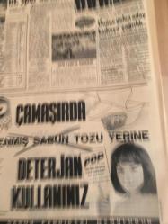 HÜRRİYET GAZETESİ   12 EKİM  1965 YIL :18 SAYI :6269--Bursa’da Kısmet Sineması Açıldı reklamı-Nuri Sesigüzel,Grafson plaklarında reklamı-Adalet Partisi,3 milyon  743  bin  oy  aldı --Demirel : Huzur ve  refah  devri  başlamaktadır  dedi --İnönü  : Neticeyi  tabii karşılamak  gerekir  dedi --Hürriyet  ,dün   seçim  neticelerini  bütün yurtta  en erken  , en iyi veren  gazete  idi --Bilmediler  ve milleti  bir  türlü  anlayamadılar --Seçimi kaybeden  bağımsız  Madanoğlu  , katından  da  oldu -- Alican  ve Türkeş  gereken  barajı bile aşamadılar ---AP 'nin  zaferine Atina basını geniş  yer   verdi --İstanbul da  opera binası  bir yıl içinde  tamamlanacak ---İstanbul  .Spor  ' da ihtilaf --Önüne  gelen  aday kadroya çağrıldı --Cezalı oyuncular Fenerbahçe 'yi  düşündürüyor ----Fransız Basınında  AP 'nin  zaferi ---Seyyar  Hayvanat Bahçesi Çocukların  Ayağına Gidiyor ---