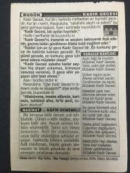 21 KASIM 2003-TAKVİM YAPRAĞI-DOĞUM GÜNÜ HEDİYESİ-TÜRKİYE GAZETESİ TAKVİMİ,MARDİNİN KURTULUŞU,1922,PARİSTE AGİT ANLAŞMASI 1990,KADİR GECESİ