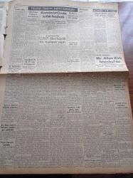 Ulus Gazetesi - 18 Mart 1950 - Subay Aylıkları Kanun Tasarısı Meclisten Çıktı- İsmet İnönü'nün Dünkü Kabulleri - Çanakkale Zaferinin Yıldönümü - Hindistan Pakistan Münasebetleri - Aktay Motörü Hadisesi - İşçi Partisinin Çoğunluğu Beşe İndi - Milli Savunma Bakanı Hüsnü Çakır - Peyami Safa Köşe Yazısı - Hüseyin Cahit Yalçın - Hasan Ali Yücel Köşe Yazısı - Uçan Gölgeler Yazan Server Bedi Yazı Dizisi - Komünist Çin'de Kıtlık Başladı - Birleşmiş Milletler 1950 Programı - Feyha Talay'ın Konserleri - Yedi Düvele Karşı Koyan Mehmetçik - Çanakkale Zaferinden Hatıralar - Selim Sırrı Kayaalp - Nazmi Dolunay - Hemşire Nimet Yazan Azmiye Hami Güven Yazı Dizisi - Mualla Gökçay Aile Saz Salonu - Milli Eğitim Maçları Bugün Başlıyor - Ankara Boksörleri Çalıştırıcı Buldular - Binbaşı P. Martin Birinci Sınıf Bir Antrenördür