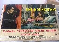 İngilizce,Amerikan ORİJİNAL BEZ SİNEMA AFİŞİ - Komik Kız, (Funny Girl) 1968, BEZ FİLM AFİŞİ / POSTERİ - BÜYÜK BOY - ORİJİNAL - 66 X 46 cm EBADINDA - Original Turkish Big Size Movie Poster - William Wyler, Isobel Lennart, Barbra Streisand, Omar Sharif, Kay Medford, Anne Francis, Walter Pidgeon, Lee Allen, Mae Questel, Gerald Mohr, Frank Faylen, Mittie Lawrence, Gertrude Flynn, Penny Santon, John Harmon, Thordis Brandt, Bettina Brenna, Virginia Ann Ford, Alena Johnston, Karen Stride, Mary Jane Mangler, Inga Neilsen, Sharon Vaughn