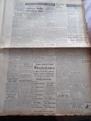 Ulus Gazetesi - 9 Mart 1950 -  Başbakan Şemsettin Günaltay -İsmet İnönü Ankara Adayı Olarak Kalacak - Cumhurbaşkanı İsmet İnönü Sel Felaketi Mağduru Eskişehir'e Hareket Etti - Bayındırlık Bakanı Şevket Adalan Halen Açıkta Kalan Bir Vatandaş Yoktur - Felaketlere  Yardım İçin Ankara Halkı Seferber Oldu - Kansere Karşı Bulunan İlaç - Profesör Necati Eranıl - Profesör Rasim Adasal - Namık Zeki Aral - Feridun Osman Menteşeoğlu - Hemşire Nimet Yazan Azmiye Hami Güven Yazı Dizisi - Van Gölü İçin Gemi İnşa Ettirilecek - Milli Takım Atletimiz - Zehra Bilir Bomonti Aile Saz Salonunda-  Erzurum Folklor Gecesi - Eskişehir Su Baskınından Resimler - Bulmaca - Radyo Bugünkü Program - Tarım Bakanı Cavit Oral Geldi - Seçmen Kütükleri Nasıl İşlenecek - 1949'da Harici Ticaretimiz -  Nazilli'nin Üç Köyünde Muhtar Seçimini CHP'liler Kazandı