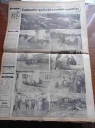 Ulus Gazetesi - 9 Mart 1950 -  Başbakan Şemsettin Günaltay -İsmet İnönü Ankara Adayı Olarak Kalacak - Cumhurbaşkanı İsmet İnönü Sel Felaketi Mağduru Eskişehir'e Hareket Etti - Bayındırlık Bakanı Şevket Adalan Halen Açıkta Kalan Bir Vatandaş Yoktur - Felaketlere  Yardım İçin Ankara Halkı Seferber Oldu - Kansere Karşı Bulunan İlaç - Profesör Necati Eranıl - Profesör Rasim Adasal - Namık Zeki Aral - Feridun Osman Menteşeoğlu - Hemşire Nimet Yazan Azmiye Hami Güven Yazı Dizisi - Van Gölü İçin Gemi İnşa Ettirilecek - Milli Takım Atletimiz - Zehra Bilir Bomonti Aile Saz Salonunda-  Erzurum Folklor Gecesi - Eskişehir Su Baskınından Resimler - Bulmaca - Radyo Bugünkü Program - Tarım Bakanı Cavit Oral Geldi - Seçmen Kütükleri Nasıl İşlenecek - 1949'da Harici Ticaretimiz -  Nazilli'nin Üç Köyünde Muhtar Seçimini CHP'liler Kazandı