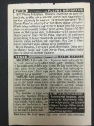 10 ARALIK  2003-TAKVİM YAPRAĞI-DOĞUM GÜNÜ HEDİYESİ-TÜRKİYE GAZETESİ TAKVİMİ,GAZİ OSMAN PAŞA NIN PLEVNEDE HURUÇ HAREKATI 1877,DÜNYA İNSAN HAKLARI GÜNÜ,PLEVNE MÜDAFAASI