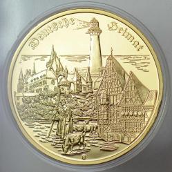 ALMANYA ALTIN KAPLAMA HATIRA MADALYON 2010. MÜNİH OKTOBERFEST  200. YIL TEMALI. 5555 ADET BASILMIŞTIR. BÜYÜK BOY 50 mm 52,5 gr. KENDİ KORUMA KAPSÜLÜNDE. PROOF BASKI  ÇİL KONDİSYON.