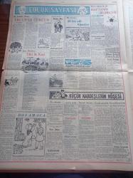 Ulus Gazetesi - 2 Eylül 1953 - İran'daki Rus Büyükelçisi Lavrentiev İntihar Etti - Vedat Dicleli - CHP Genel Başkanı İsmet İnönü İstanbul'da - Amerikan Dışişleri Bakanı Foster Dulles'in  Komünist Çin'e  İhtarı - Demokrat Parti Eğitim Sistemini Baltalıyor - 1953 Avrupa Güzellik Kraliçesi Müsabakası - Ziraat Enstitüsü Eski Rektörü Süreyya Genca Vefat Etti - Casanova'nın Portresi - Recai Güreli - Bir Casusun Korkunç Hayatı J.T. Samat Yazı Dizisi - Dünya Güzeli Fransız Christiane Martel Hollywood'da - Karikatürler Dünya Basınından - Çocuk Sayfa - Nasreddin Hoca - Ezop Masalları Tilki Ve Keçi - Telgraf Telefon Radyo Haberleri - Yeni Nazi Partisini Kapatmak İçin Teşebbüs Alaska'da Altın Arayıcıları - Hamiyet Yüceses Şehir Bahçesinde - Ordu Terfi Listesi - Dünya Güzelleri İstanbul'da Fotoğraflı Haber - Türkiye İkinci Güzeli Belgin Doruk