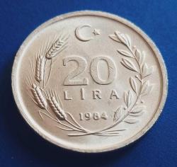 1984 20 Lira Çil nadir