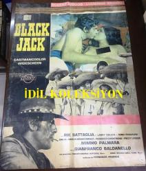 İngilizce ORİJİNAL BEZ SİNEMA, Film AFİŞİ - Kara Jak, Dehşet günleri, (Black Jack) 1968, BEZ FİLM AFİŞİ / POSTERİ - BÜYÜK BOY - ORİJİNAL - 92 X 66 cm EBADINDA - Original Turkish Big Size Movie Poster -  Gianfranco Baldanello, Moez Majali, Luigi Ambrosini, Augusto Finocchi, Gianfranco Baldanello, Robert Woods, Lucienne Bridou, Rik Battaglia, Larry Dolgin, Nino Fuscagni, Mimmo Palmara, Dalia Zagni, Federico Chentrens, Sasha Krusharska, Goffredo Unger, Giovanni Ivan Scratuglia, Giovanni Bonadonna, Romano Magnino, CINERIZ, İlan Vergisi Pullu